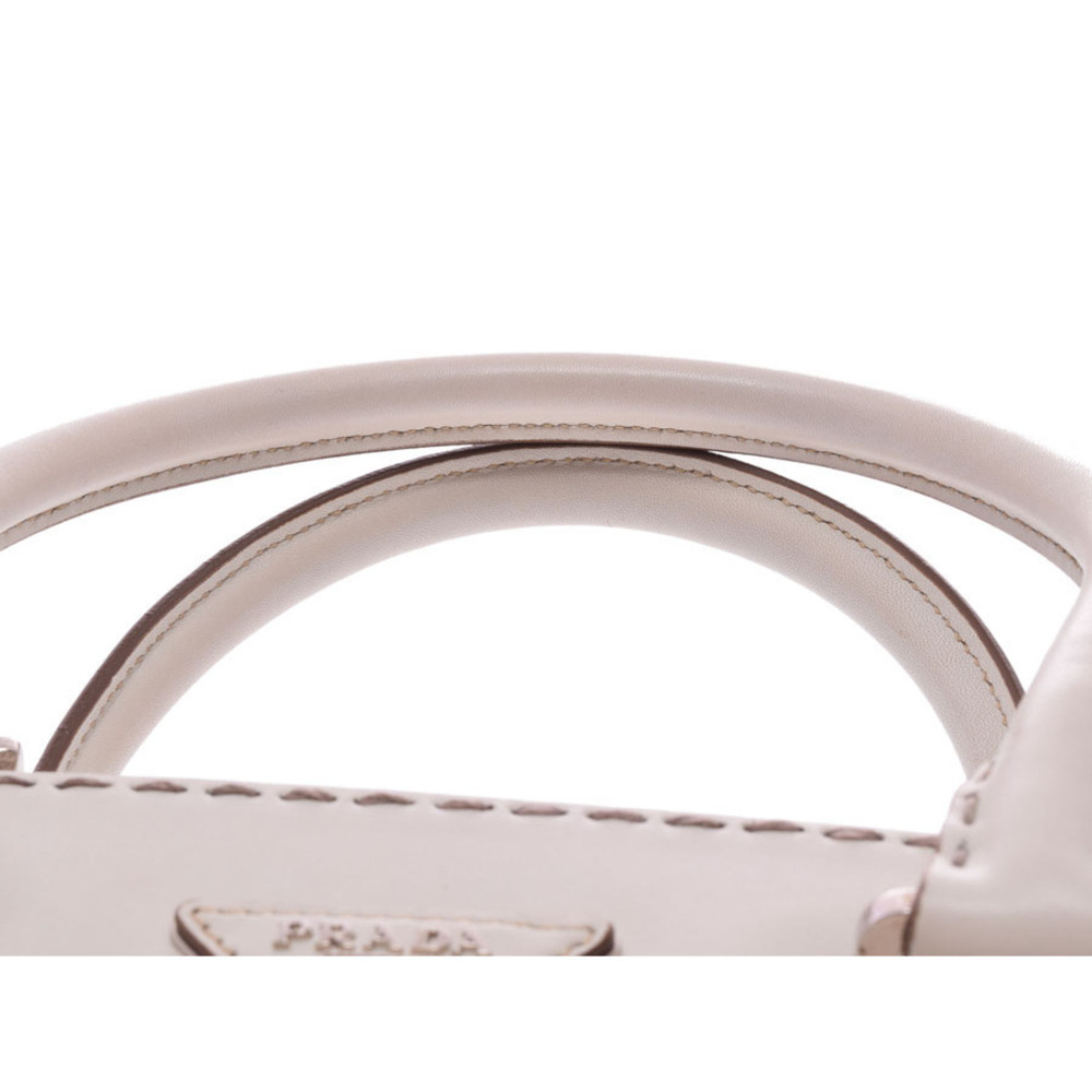 Prada Handbag White Card Calfskin Strap - Picture 4 of 11